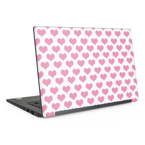 Plush Pink Hearts Dell Latitude Skin