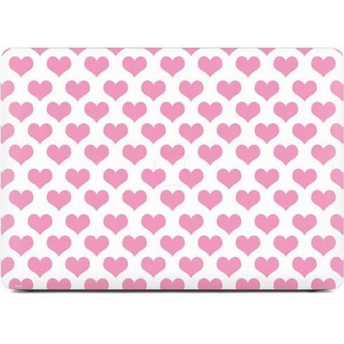 Plush Pink Hearts Apple MacBook Air Skin