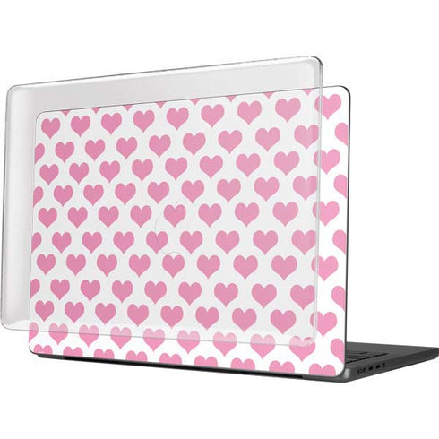 Plush Pink Hearts MacBook Pro 14in (2021-24) Case plus Skin
