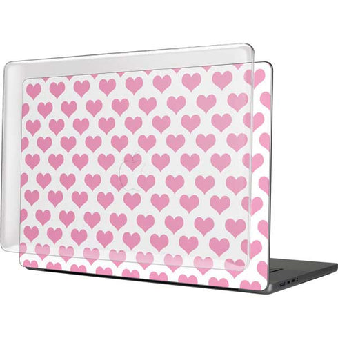 Plush Pink Hearts MacBook Cases
