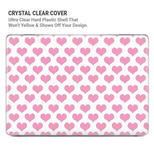 Plush Pink Hearts MacBook Cases