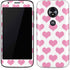 Plush Pink Hearts Moto E5 Play Skin