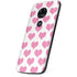 Plush Pink Hearts Moto E5 Play Skin