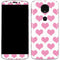 Plush Pink Hearts Moto E5 Plus Skin