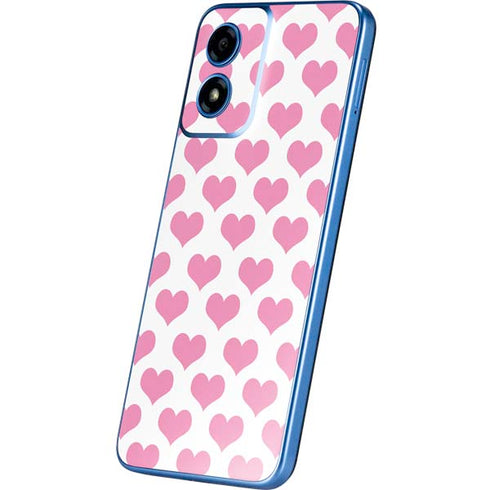 Plush Pink Hearts Moto G Play 4G (2024) Skin