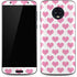 Plush Pink Hearts Moto G6 Skin
