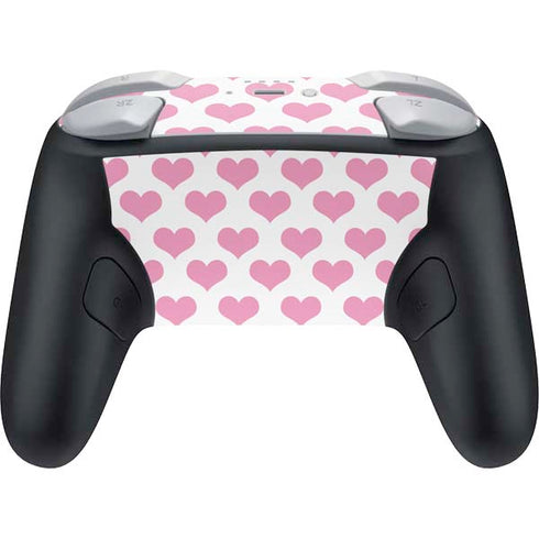 Plush Pink Hearts Nintendo Switch 2 (2025) Pro Controller Skin