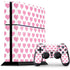 Plush Pink Hearts PlayStation PS4 Skins