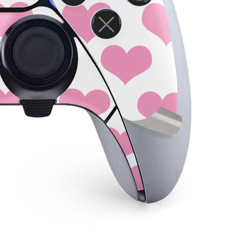 Plush Pink Hearts PS5 DualSense Edge Pro Controller Skin