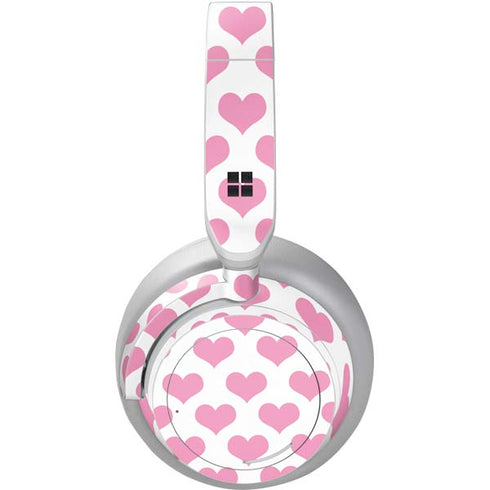 Plush Pink Hearts Surface Headphones Skin