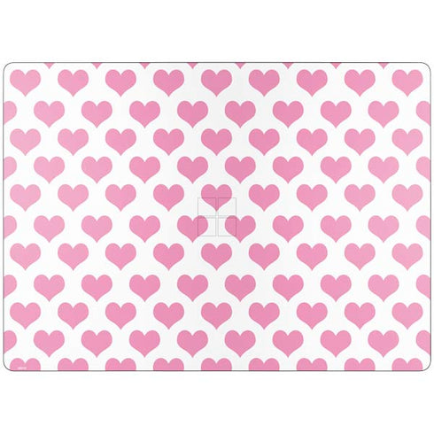 Plush Pink Hearts Surface Laptop 7 13.8in Skin