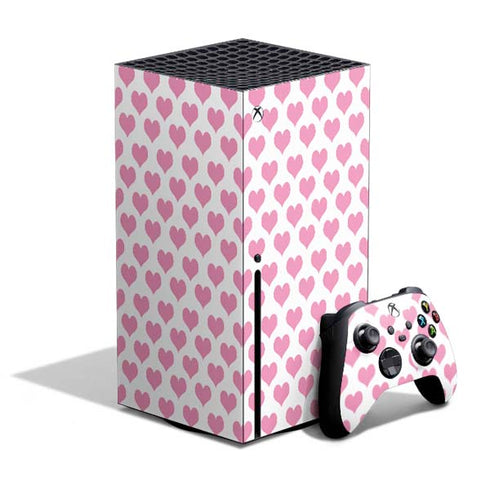 Plush Pink Hearts Xbox Series X Skins