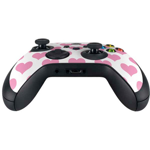Plush Pink Hearts Xbox Series X Controller Skin
