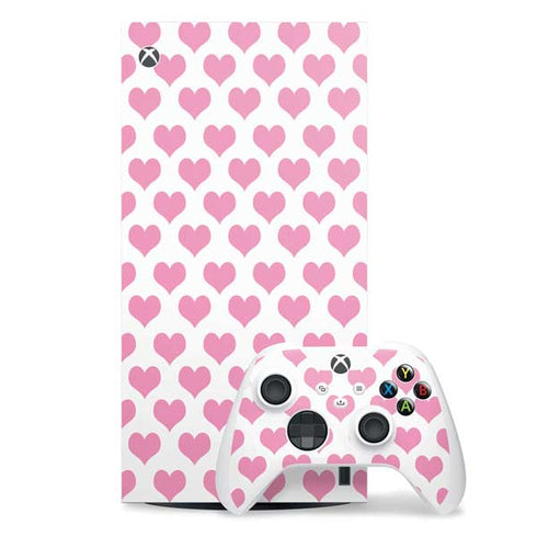 Plush Pink Hearts Xbox Series X Skins