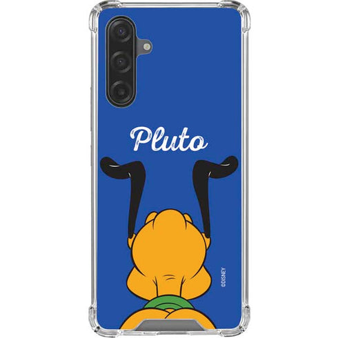 Disney Friends Pluto Backwards Galaxy A17 Clear Case