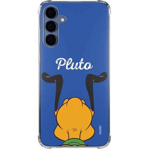 Disney Friends Pluto Backwards Galaxy A55 5G Clear Case