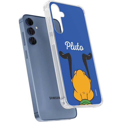 Disney Friends Pluto Backwards Galaxy A55 5G Clear Case