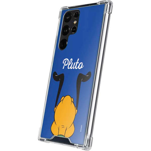 Disney Friends Pluto Backwards Galaxy S23 Ultra Clear Case