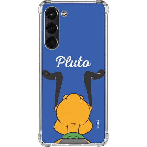 Disney Friends Pluto Backwards Galaxy S24 FE Clear Case