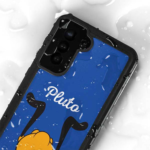 Disney Friends Pluto Backwards Galaxy S24 Plus Waterproof Case