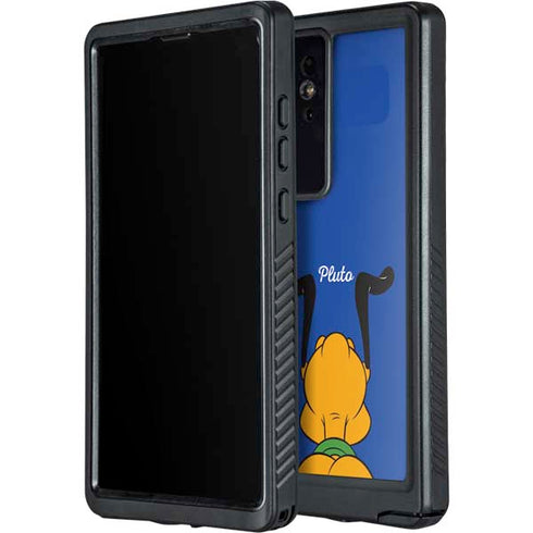 Disney Friends Pluto Backwards Galaxy S24 Ultra Waterproof Case