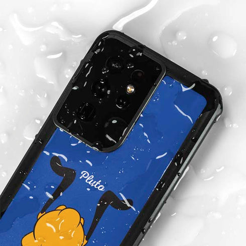 Disney Friends Pluto Backwards Galaxy S24 Ultra Waterproof Case