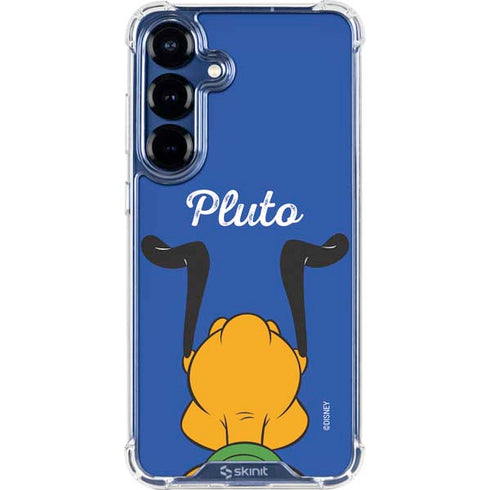 Disney Friends Pluto Backwards Galaxy S25 Clear Case