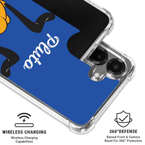 Disney Friends Pluto Backwards Galaxy S26 Clear Case