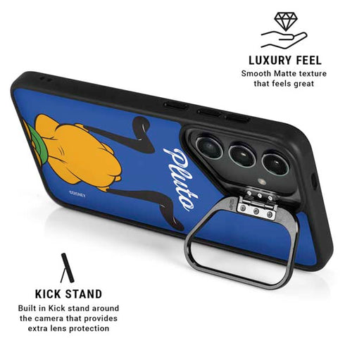 Disney Friends Pluto Backwards Galaxy S26 Kickstand Case