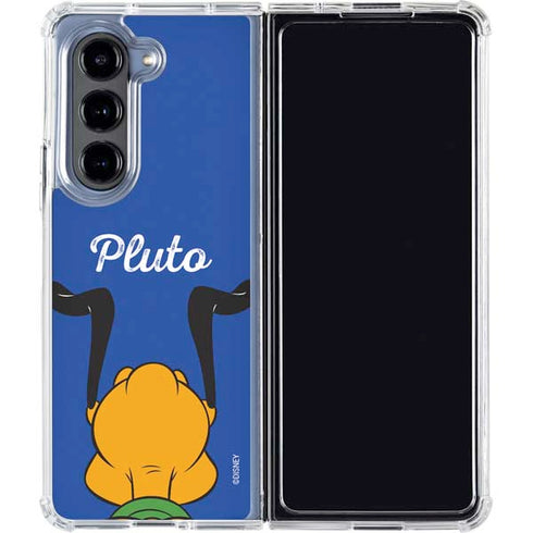Disney Friends Pluto Backwards Galaxy Z Fold5 5G Clear Case