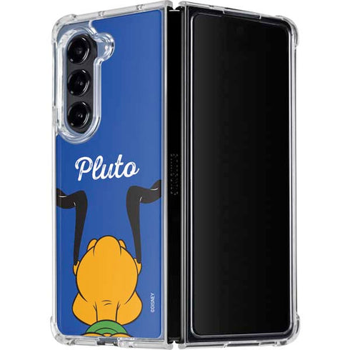 Disney Friends Pluto Backwards Galaxy Z Fold5 5G Clear Case