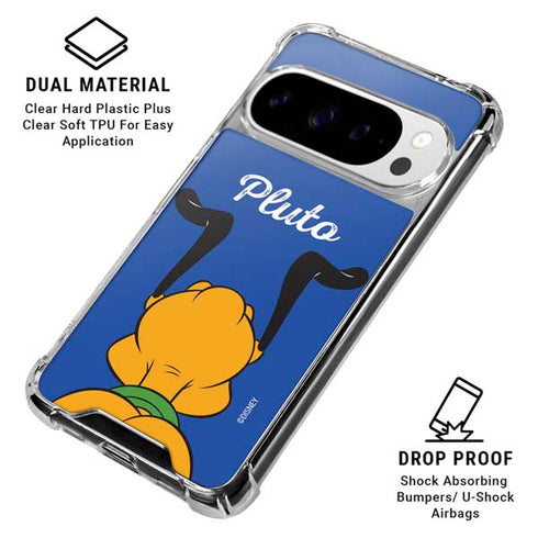 Disney Friends Pluto Backwards Google Pixel 10 Pro XL Clear Case