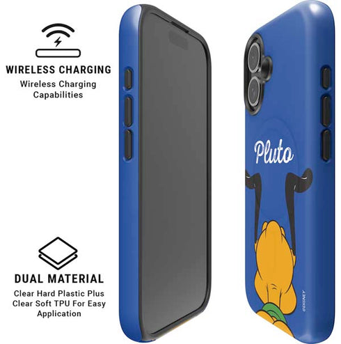 Disney Friends Pluto Backwards iPhone 16 Magsafe Impact Case