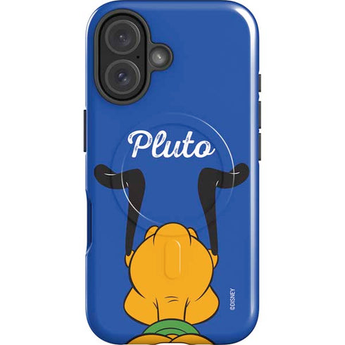 Disney Friends Pluto Backwards iPhone 16 Plus Magsafe Impact Case