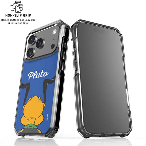 Disney Friends Pluto Backwards iPhone 18 Pro Clear Case