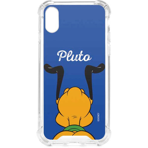 Disney Friends Pluto Backwards iPhone XS Clear Case