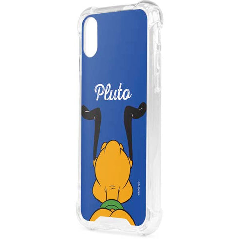 Disney Friends Pluto Backwards iPhone XS Clear Case