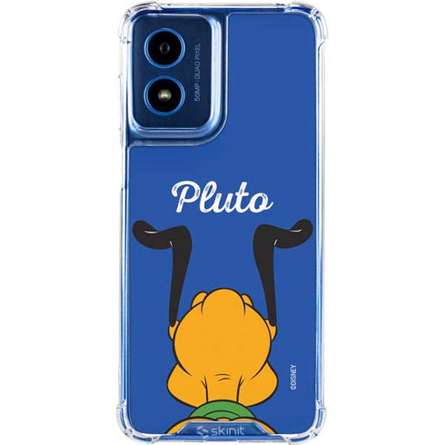 Disney Friends Pluto Backwards Moto G Play 4G (2024) Clear Case