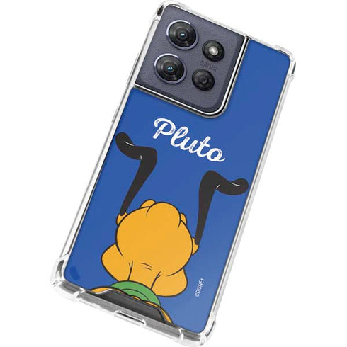 Disney Friends Pluto Backwards Moto G Stylus 5G (2025) Clear Case