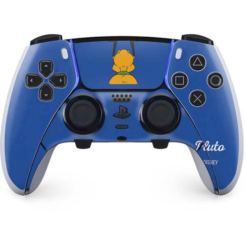 Disney Friends Pluto Backwards PS5 DualSense Edge Pro Controller Skin
