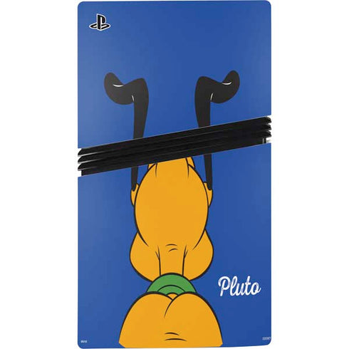 Disney Friends Pluto Backwards PS5 Pro Disk Bundle Skin