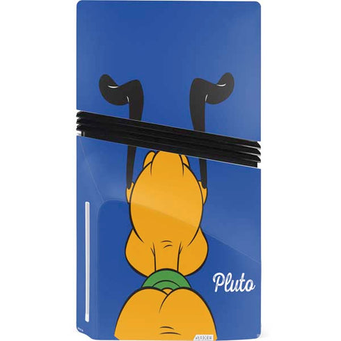 Disney Friends Pluto Backwards PS5 Pro Disk Bundle Skin