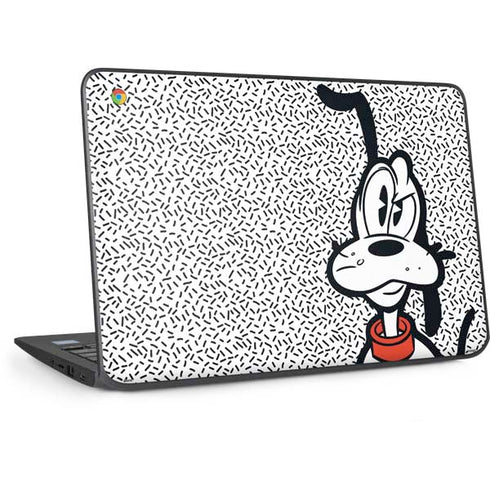 Disney Friends Pluto Confused HP Chromebook Skin