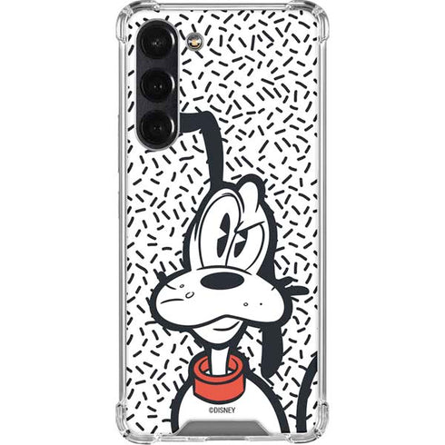 Disney Friends Pluto Confused Galaxy S24 FE Clear Case
