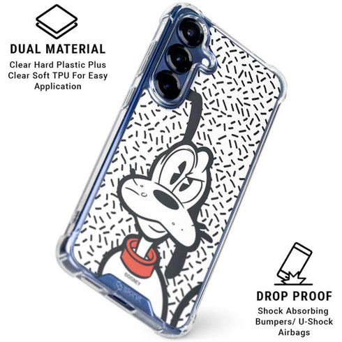 Disney Friends Pluto Confused Galaxy S25 Clear Case