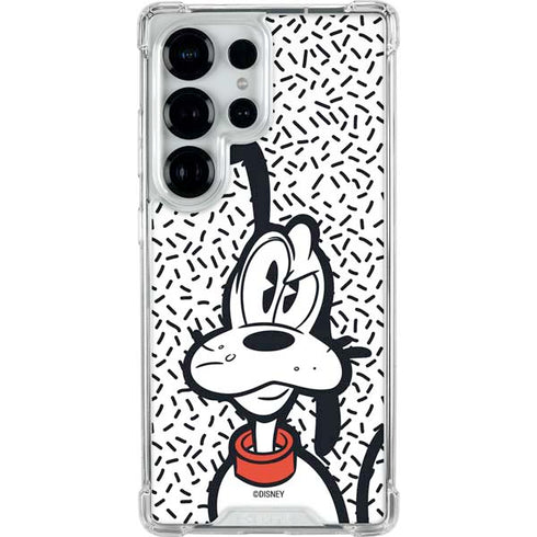 Disney Friends Pluto Confused Galaxy S25 Ultra Clear Case