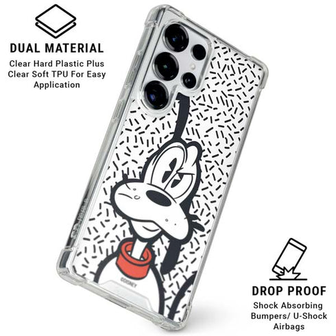 Disney Friends Pluto Confused Galaxy S25 Ultra Clear Case