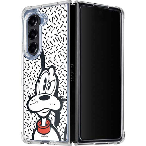 Disney Friends Pluto Confused Galaxy Z Fold5 5G Clear Case