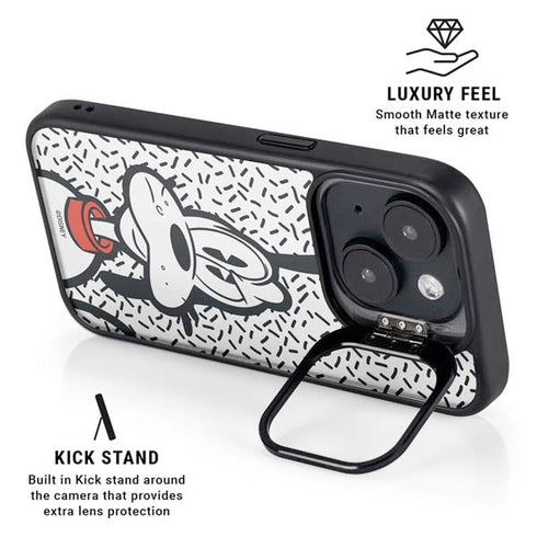 Disney Friends Pluto Confused iPhone 14 Plus Kickstand Case