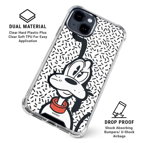 Disney Friends Pluto Confused iPhone 15 Clear Case